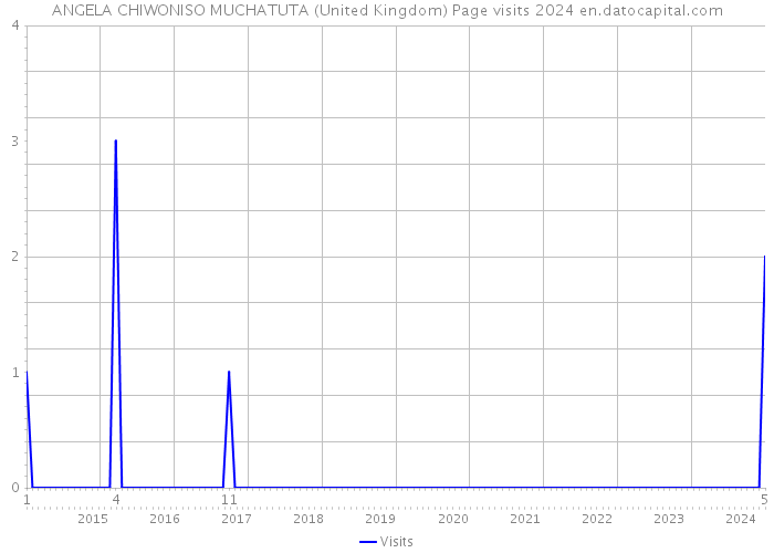 ANGELA CHIWONISO MUCHATUTA (United Kingdom) Page visits 2024 