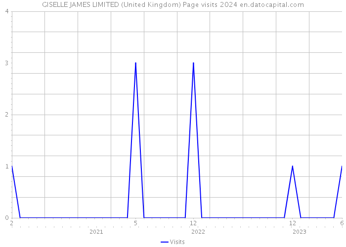 GISELLE JAMES LIMITED (United Kingdom) Page visits 2024 
