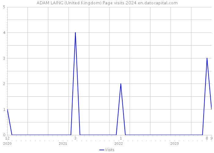 ADAM LAING (United Kingdom) Page visits 2024 