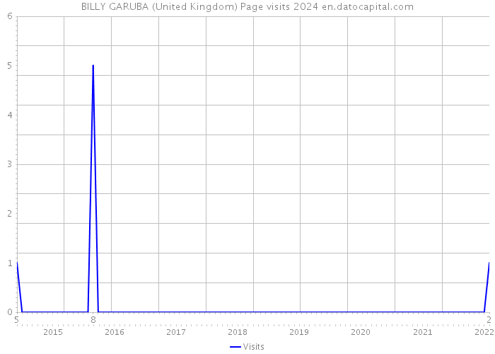 BILLY GARUBA (United Kingdom) Page visits 2024 