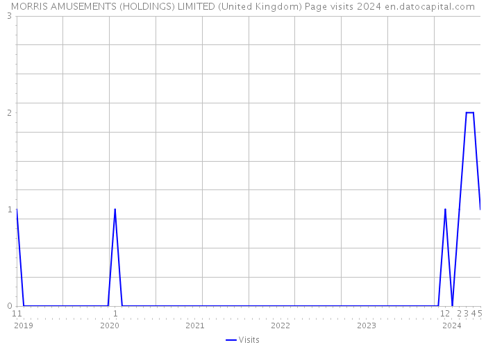 MORRIS AMUSEMENTS (HOLDINGS) LIMITED (United Kingdom) Page visits 2024 