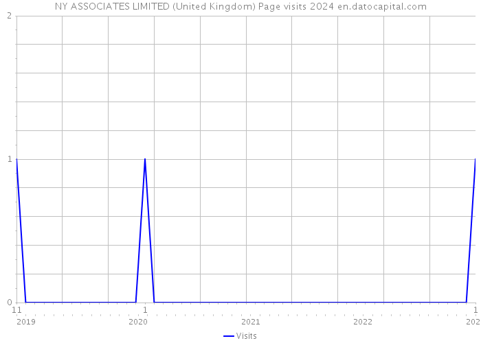 NY ASSOCIATES LIMITED (United Kingdom) Page visits 2024 