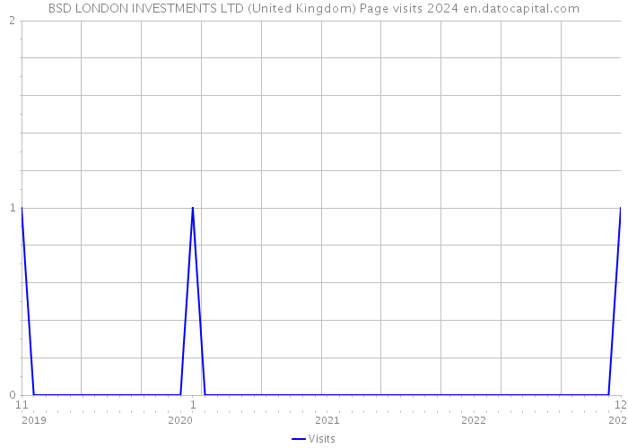 BSD LONDON INVESTMENTS LTD (United Kingdom) Page visits 2024 