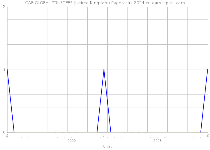 CAF GLOBAL TRUSTEES (United Kingdom) Page visits 2024 