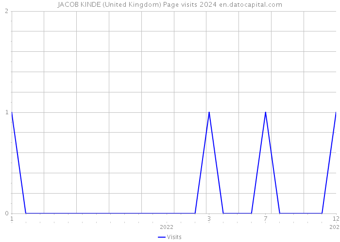 JACOB KINDE (United Kingdom) Page visits 2024 