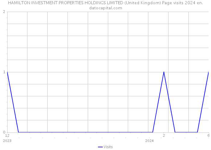 HAMILTON INVESTMENT PROPERTIES HOLDINGS LIMITED (United Kingdom) Page visits 2024 