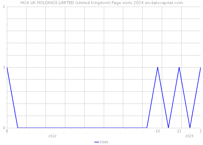 HCA UK HOLDINGS LIMITED (United Kingdom) Page visits 2024 