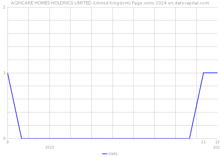AGINCARE HOMES HOLDINGS LIMITED (United Kingdom) Page visits 2024 
