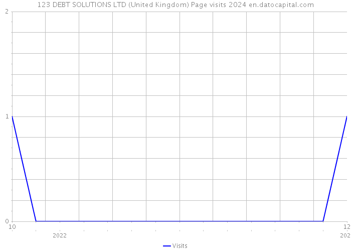 123 DEBT SOLUTIONS LTD (United Kingdom) Page visits 2024 