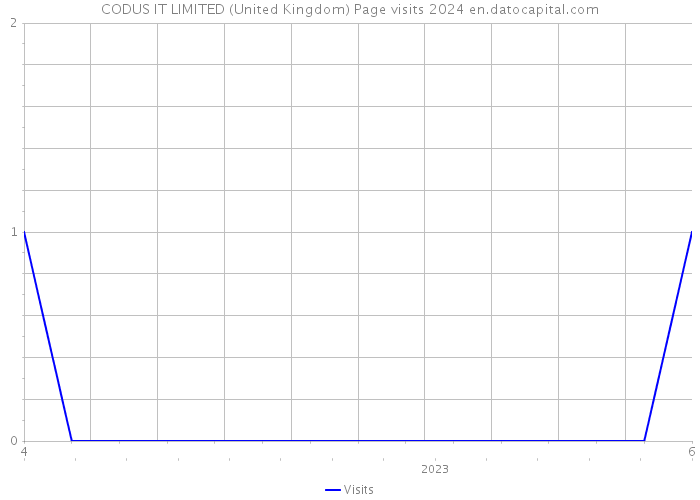 CODUS IT LIMITED (United Kingdom) Page visits 2024 