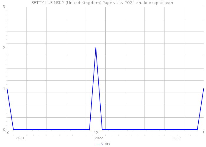 BETTY LUBINSKY (United Kingdom) Page visits 2024 