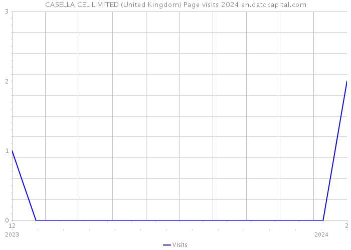 CASELLA CEL LIMITED (United Kingdom) Page visits 2024 