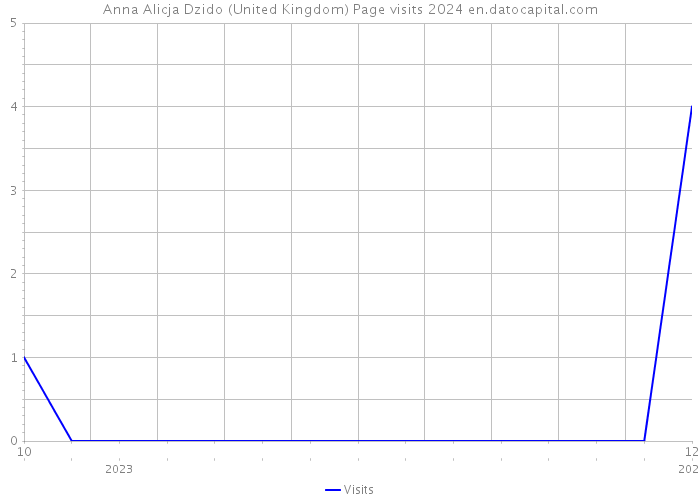 Anna Alicja Dzido (United Kingdom) Page visits 2024 