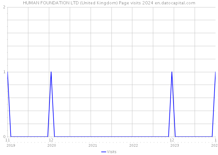 HUMAN FOUNDATION LTD (United Kingdom) Page visits 2024 