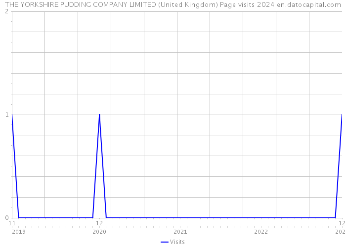 THE YORKSHIRE PUDDING COMPANY LIMITED (United Kingdom) Page visits 2024 