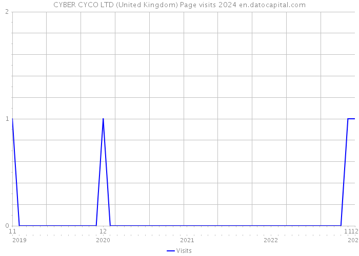 CYBER CYCO LTD (United Kingdom) Page visits 2024 