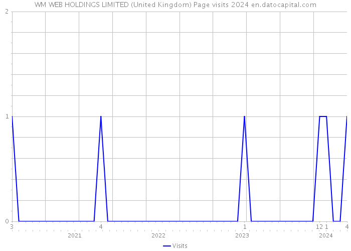 WM WEB HOLDINGS LIMITED (United Kingdom) Page visits 2024 