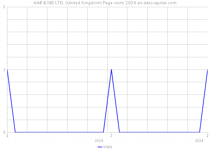 AAB & NEI LTD. (United Kingdom) Page visits 2024 