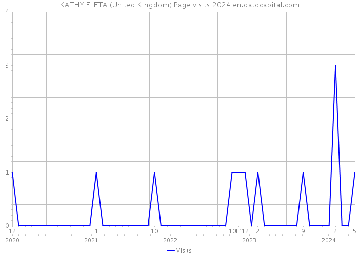 KATHY FLETA (United Kingdom) Page visits 2024 