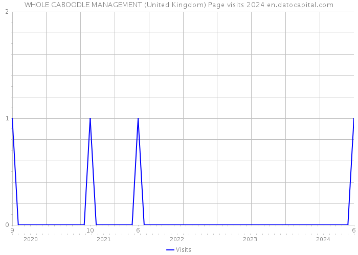 WHOLE CABOODLE MANAGEMENT (United Kingdom) Page visits 2024 