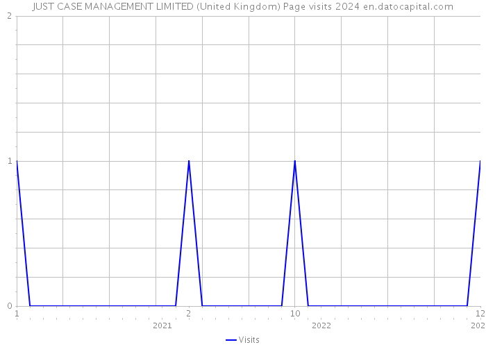 JUST CASE MANAGEMENT LIMITED (United Kingdom) Page visits 2024 