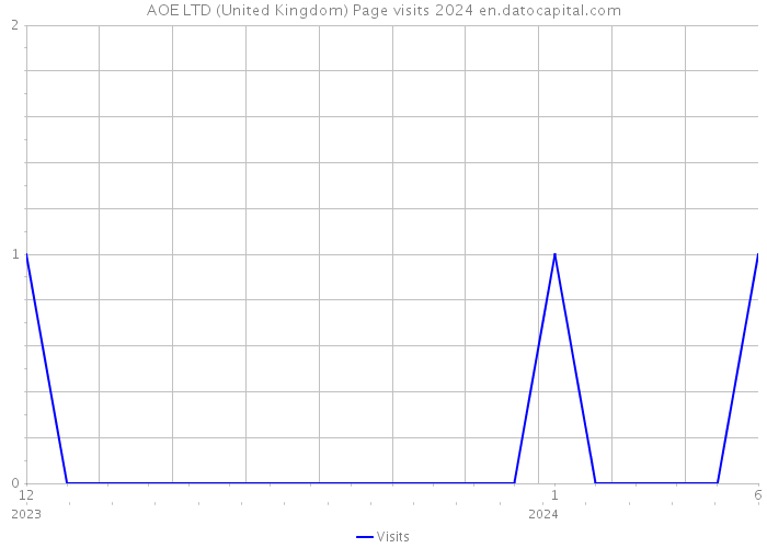AOE LTD (United Kingdom) Page visits 2024 