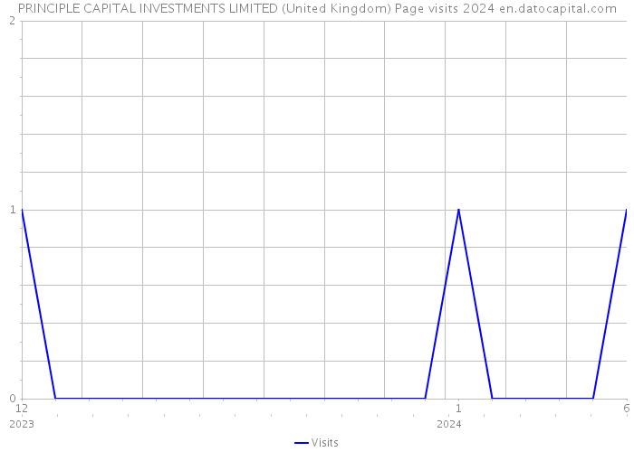 PRINCIPLE CAPITAL INVESTMENTS LIMITED (United Kingdom) Page visits 2024 