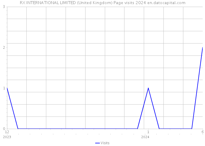 RX INTERNATIONAL LIMITED (United Kingdom) Page visits 2024 