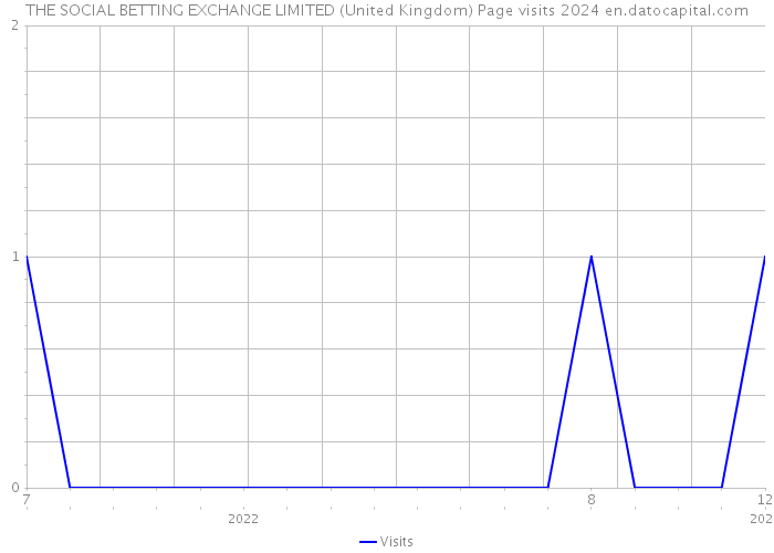 THE SOCIAL BETTING EXCHANGE LIMITED (United Kingdom) Page visits 2024 