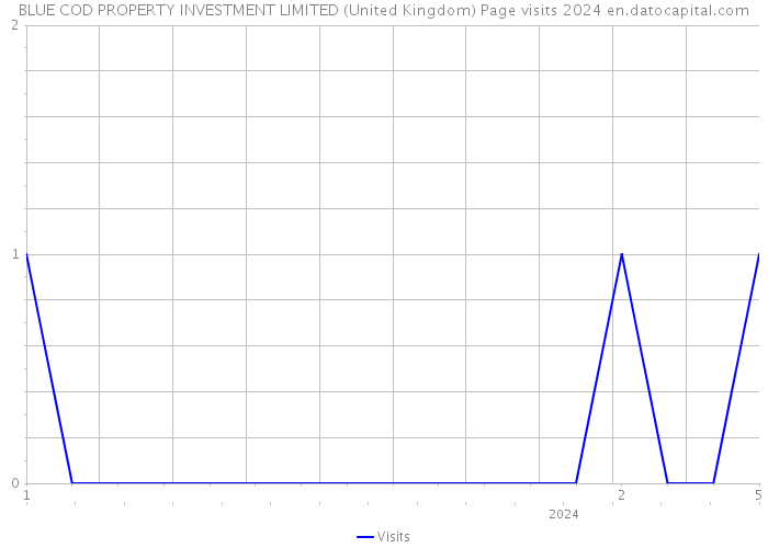 BLUE COD PROPERTY INVESTMENT LIMITED (United Kingdom) Page visits 2024 