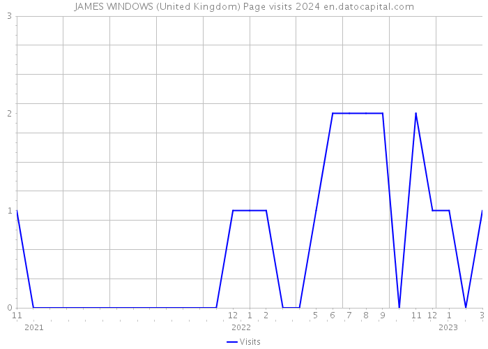 JAMES WINDOWS (United Kingdom) Page visits 2024 