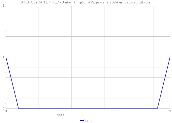 AYLA CEYHAN LIMITED (United Kingdom) Page visits 2024 
