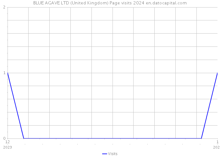 BLUE AGAVE LTD (United Kingdom) Page visits 2024 