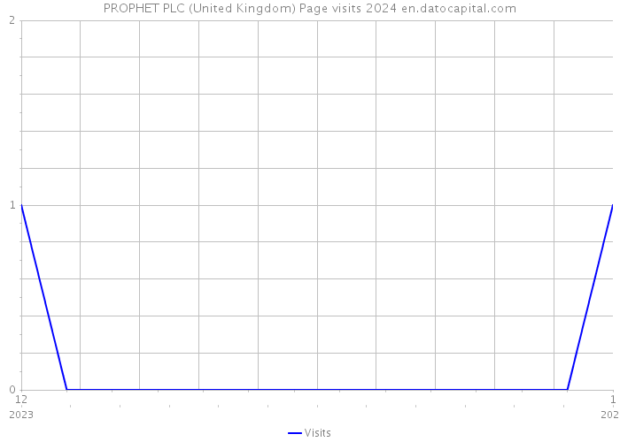 PROPHET PLC (United Kingdom) Page visits 2024 