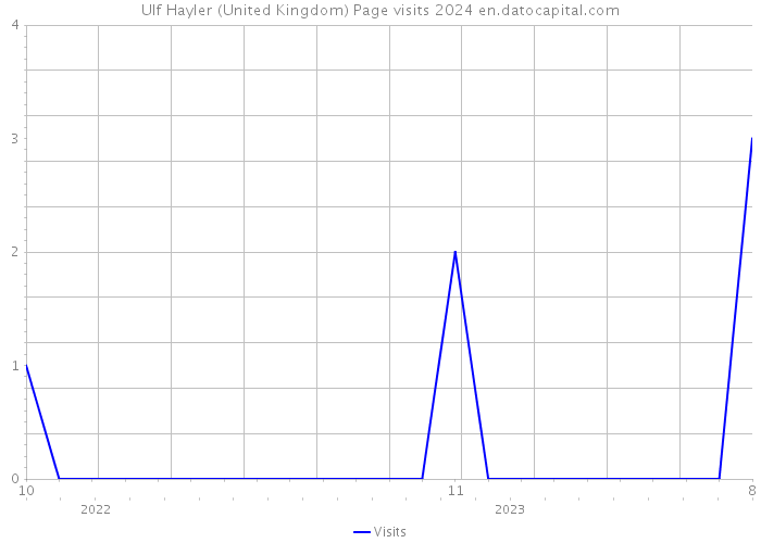 Ulf Hayler (United Kingdom) Page visits 2024 