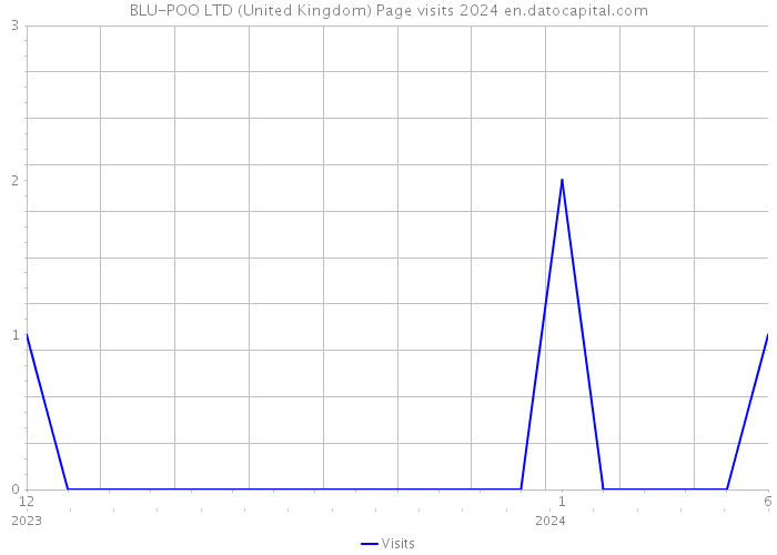 BLU-POO LTD (United Kingdom) Page visits 2024 