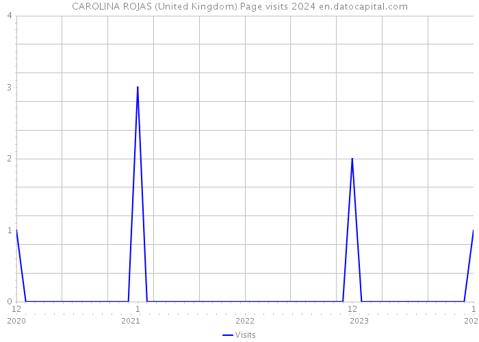 CAROLINA ROJAS (United Kingdom) Page visits 2024 