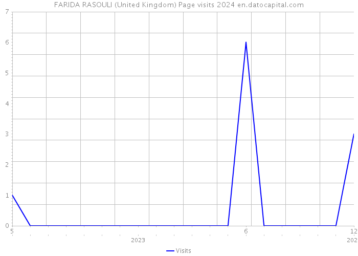 FARIDA RASOULI (United Kingdom) Page visits 2024 