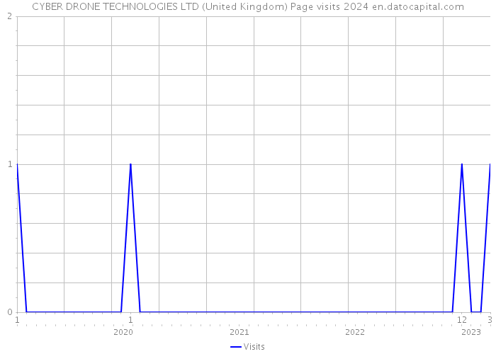 CYBER DRONE TECHNOLOGIES LTD (United Kingdom) Page visits 2024 