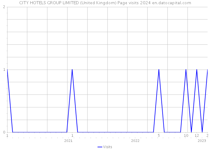 CITY HOTELS GROUP LIMITED (United Kingdom) Page visits 2024 