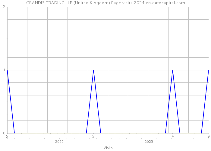 GRANDIS TRADING LLP (United Kingdom) Page visits 2024 