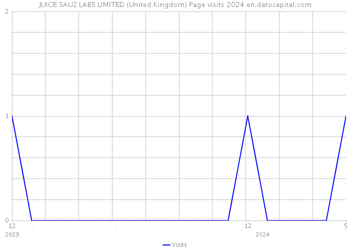 JUICE SAUZ LABS LIMITED (United Kingdom) Page visits 2024 