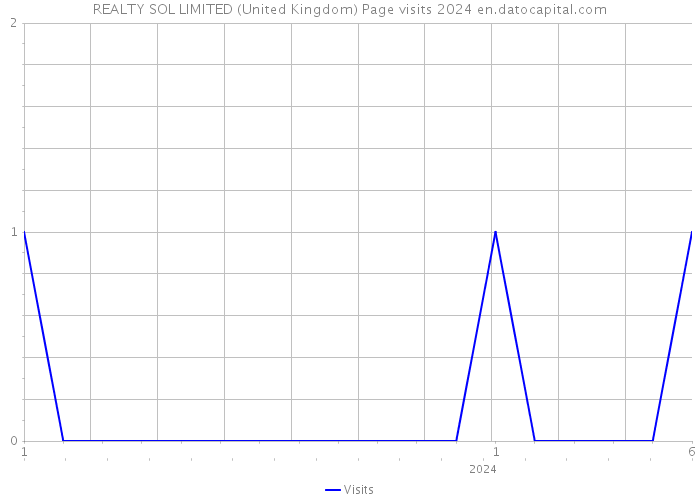 REALTY SOL LIMITED (United Kingdom) Page visits 2024 