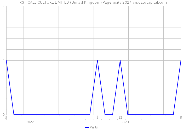 FIRST CALL CULTURE LIMITED (United Kingdom) Page visits 2024 