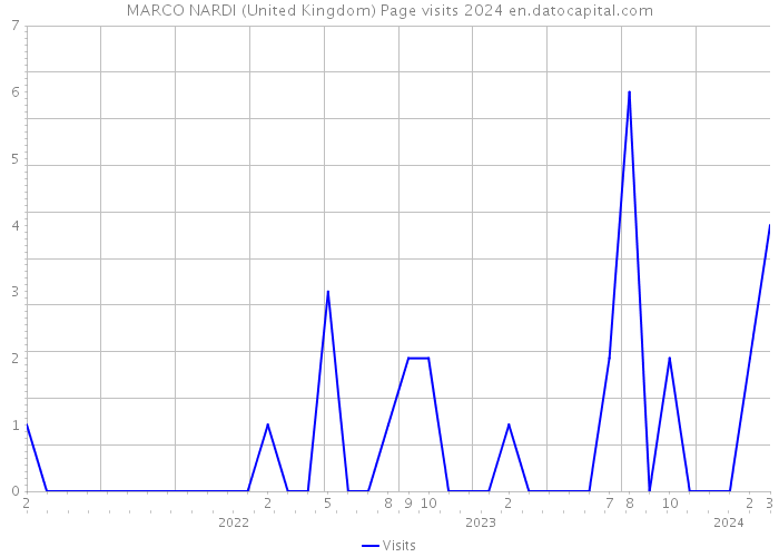 MARCO NARDI (United Kingdom) Page visits 2024 
