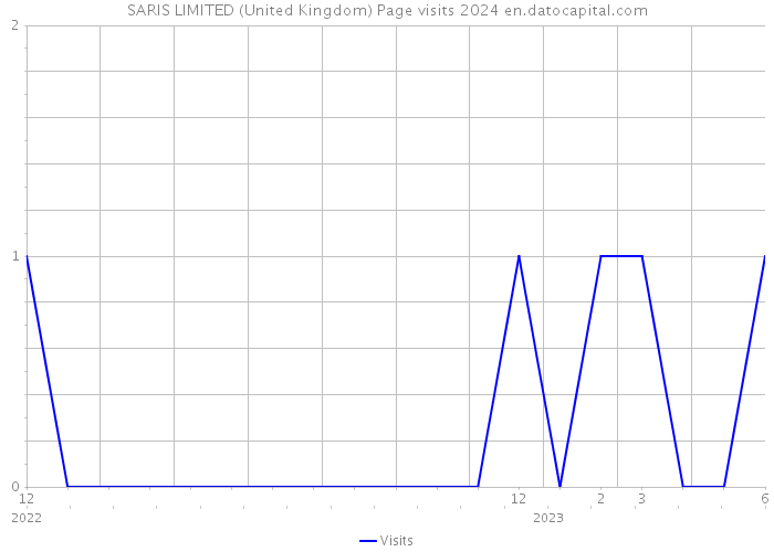 SARIS LIMITED (United Kingdom) Page visits 2024 