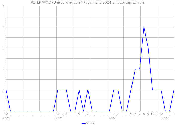 PETER WOO (United Kingdom) Page visits 2024 