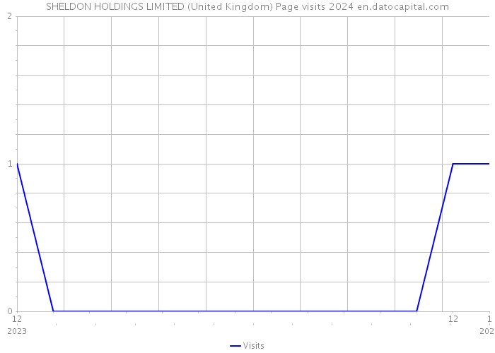 SHELDON HOLDINGS LIMITED (United Kingdom) Page visits 2024 