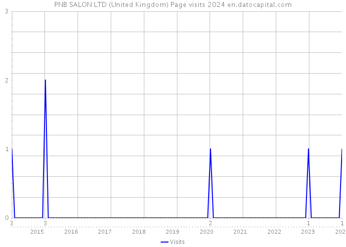 PNB SALON LTD (United Kingdom) Page visits 2024 