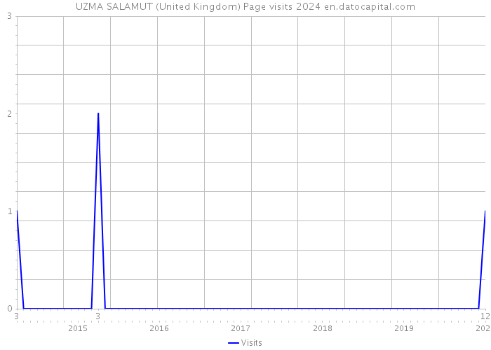 UZMA SALAMUT (United Kingdom) Page visits 2024 